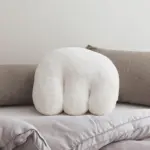 3d sculpture throw pillow and plush cushion patchandbagel