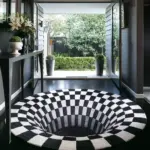 3d vortex optical illusion rug xl