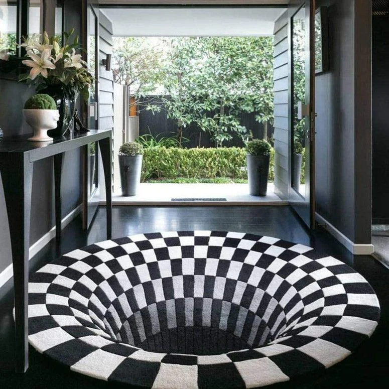 3d Vortex Optical Illusion Rug Xl