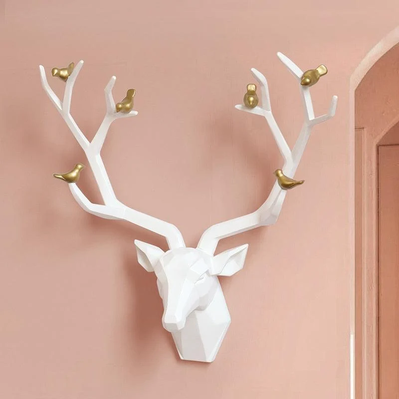 3d Big Deer Head Wall Decor for Home Statue Decoration Accessories -  - #tag1#