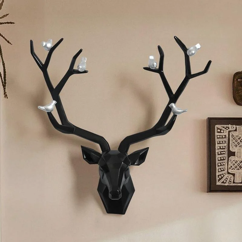 3d Big Deer Head Wall Decor for Home Statue Decoration Accessories -  - #tag1#