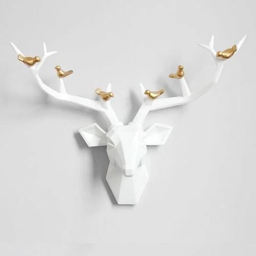 3d Big Deer Head Wall Decor for Home Statue Decoration Accessories -  - #tag1#