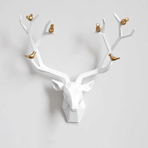 3d Big Deer Head Wall Decor for Home Statue Decoration Accessories -  - #tag1#