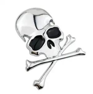 3d Metal skull skeleton bones Halloween Decoration