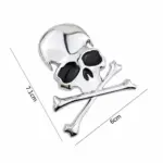 3d Metal skull skeleton bones Halloween Decoration tag1