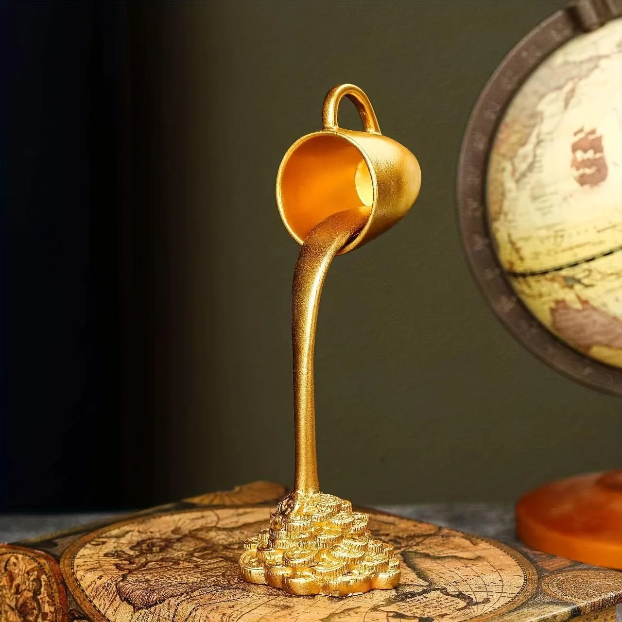 3pc Money Coffee Cup Decoration Ornament, Cute Ornament, Home Living Room Bar Cafe Decor -  - #tag1#