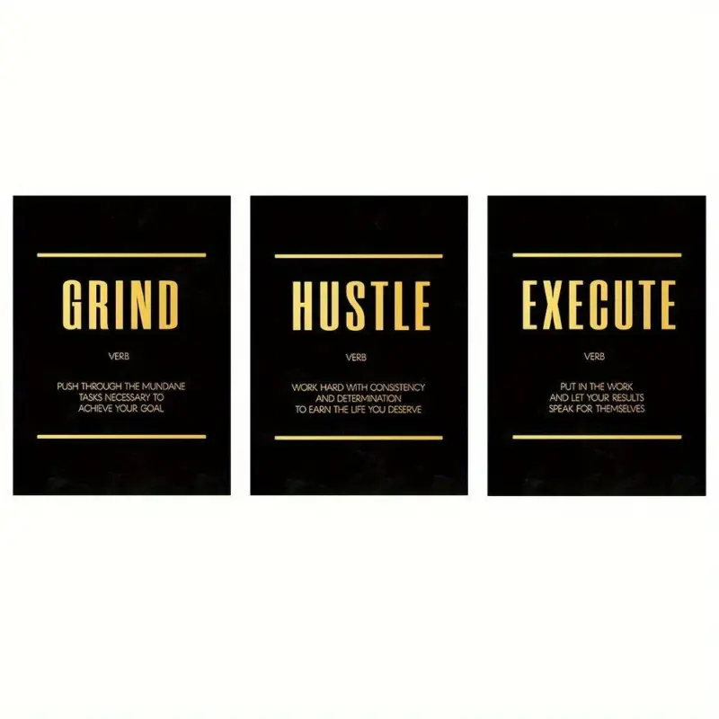 3pcs_15.7_23.6in-40cm_60cm_Modern_Abstract_Hustle_Grind_Execute_Wall_Art_-_-_tag1_-4122270 3pcs 15.7 23.6in 40cm 60cm Modern Abstract Hustle Grind Execute Wall Art tag1
