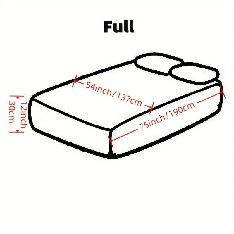 3pcs Interlayer Waterproof Mattress Protector, Embossed Design 360° -  - #tag1#