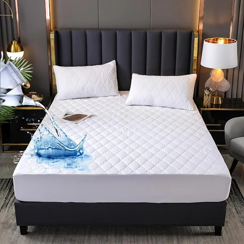 3pcs Interlayer Waterproof Mattress Protector, Embossed Design 360° -  - #tag1#