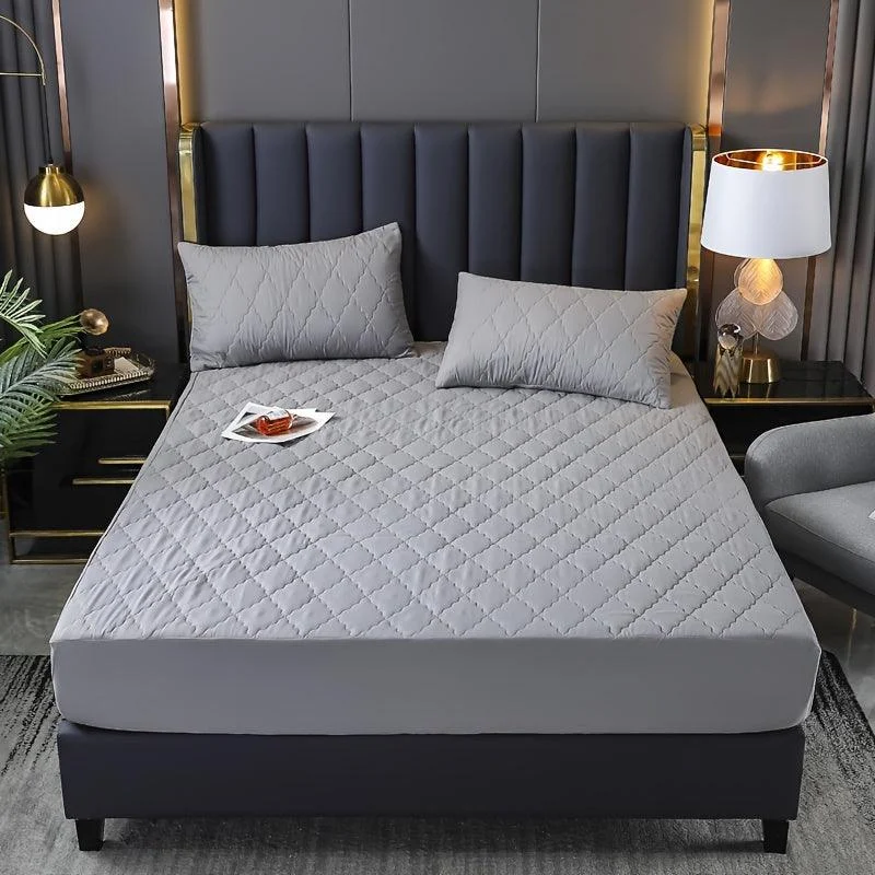 3pcs Interlayer Waterproof Mattress Protector, Embossed Design 360° -  - #tag1#