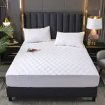 3pcs Interlayer Waterproof Mattress Protector Embossed Design 360 tag1