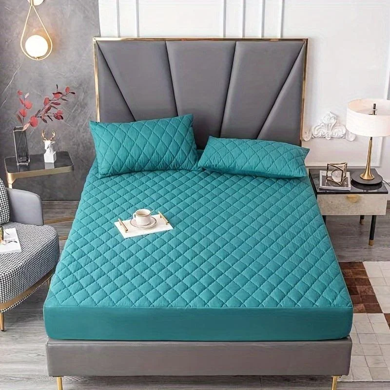 3pcs Interlayer Waterproof Mattress Protector, Embossed Design 360° -  - #tag1#