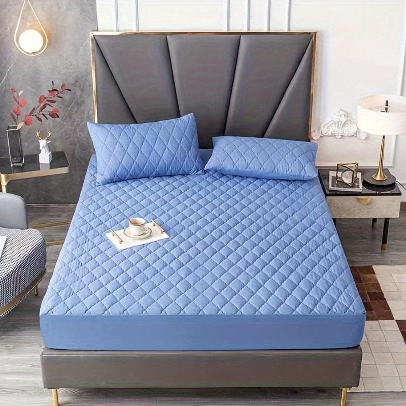 3pcs Interlayer Waterproof Mattress Protector, Embossed Design 360° -  - #tag1#