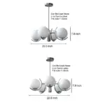 4-5-Light_Glass_Globe_Ball_Electroplating_Iron_Nordic_Chandelier_-_-_tag1_-4123375 4 5 Light Glass Globe Ball Electroplating Iron Nordic Chandelier tag1