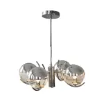 4-5-Light_Glass_Globe_Ball_Electroplating_Iron_Nordic_Chandelier_-_-_tag1_-4123382 4 5 Light Glass Globe Ball Electroplating Iron Nordic Chandelier tag1