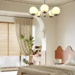 4-5-Light_Glass_Globe_Ball_Electroplating_Iron_Nordic_Chandelier_-_-_tag1_-4123410 4 5 Light Glass Globe Ball Electroplating Iron Nordic Chandelier tag1