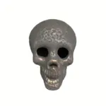 4 Pack Halloween Fire Pit Skull Ceramic Props tag1