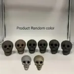 4 Pack Halloween Fire Pit Skull Ceramic Props tag1
