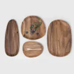 4-Piece_Set_of_Wooden_Serving_and_Eating_Plates_-_-_tag1_-4123342 4 Piece Set of Wooden Serving and Eating Plates tag1