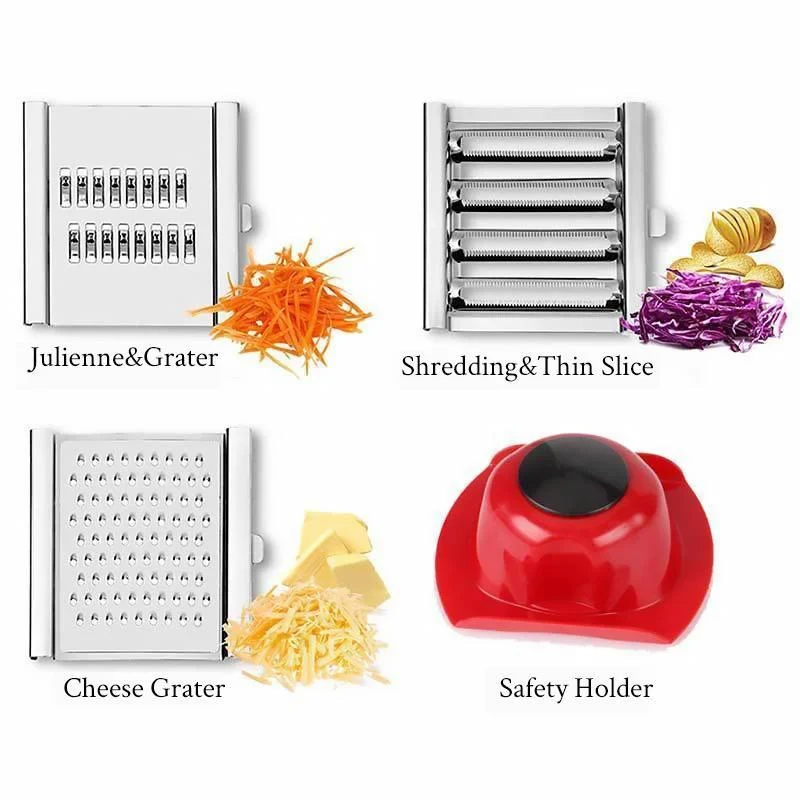 4-in-1 Multi-Purpose Vegetable Slicer Cutter Set -  - #tag1#