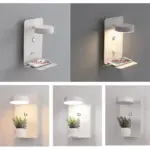 4 main led wandlamp touch dimmen usb opladen 9w zwartwit wandlamp voor huis woonkamer slaapkamer slaapkamer trappenhuis nachtverlichting
