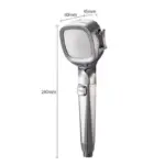 4 mode Handheld Pressurized Shower Head with Pause Switch tag1