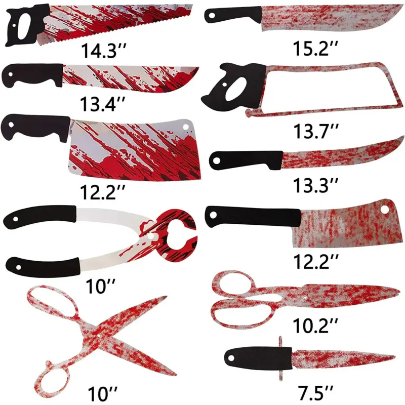 40 Pieces Set Halloween Moon Ship Bloody Wreath Banners tag1