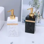 400 500ML Resin Marble PatternPress Pump Type Lotion Bottle Bathroom Shampoo Body Wash Emulsion Container Liquid 23ba6493 4020 46e8 a7fc d270146d86de