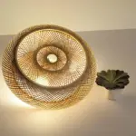 40Cm 50Cm Rustieke Bamboe Inbouwplafondlamp 3 Licht Rotan Plafondarmatuur E27 220V 0e65445f 30c2 490c 902d d19dacebcaf4