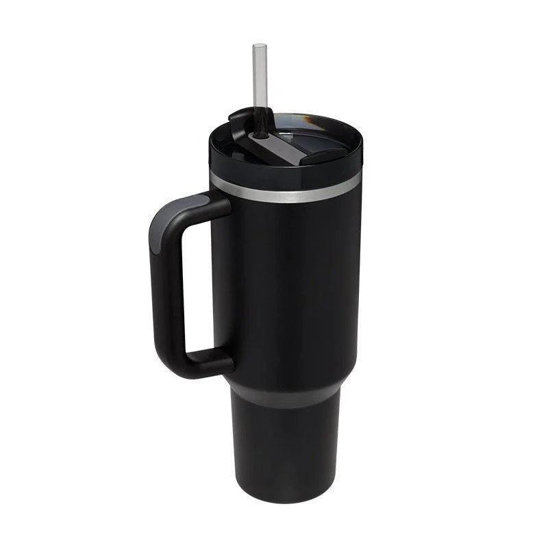 40 Oz Insulated Tumbler with Handle & Straw -  - #tag1#