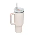 40 Oz Insulated Tumbler with Handle Straw tag1