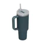 40 Oz Insulated Tumbler with Handle Straw tag1