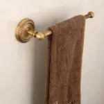 40n8HOT SELLING Bathroom towel holder solid brass Wall Mounted Round antique brass Towel Ring Towel Rack