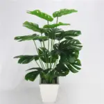 49cm 18Heads Artificial Green Monstera Leaves Home Garden Living Room Bedroom Decoration Fake Plants