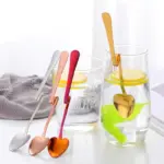 4PCS Coffee Spoon Honey Shape Creative Tea Coffee Cup Hanging Spoons Set 304 Stainless Steel Rose