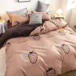 4PCS Duvet Cover 1 Duvet Cover 1 Bedsheet 2 Pillowcase tag1