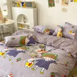 4PCS Duvet Cover 1 Duvet Cover 1 Bedsheet 2 Pillowcase tag1
