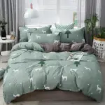4PCS Duvet Cover 1 Duvet Cover 1 Bedsheet 2 Pillowcase tag1