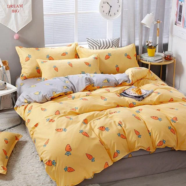 4PCS Duvet Cover ( 1 Duvet Cover + 1 Bedsheet + 2 Pillowcase) -  - #tag1#