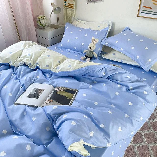 4PCS Duvet Cover ( 1 Duvet Cover + 1 Bedsheet + 2 Pillowcase) -  - #tag1#
