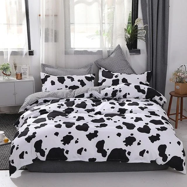 4PCS Duvet Cover ( 1 Duvet Cover + 1 Bedsheet + 2 Pillowcase) -  - #tag1#