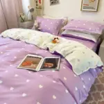 4PCS Duvet Cover 1 Duvet Cover 1 Bedsheet 2 Pillowcase tag1