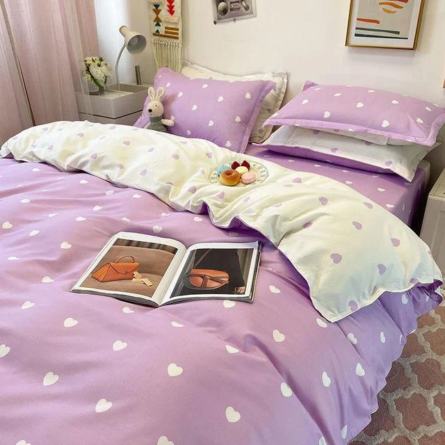 4PCS Duvet Cover ( 1 Duvet Cover + 1 Bedsheet + 2 Pillowcase) -  - #tag1#
