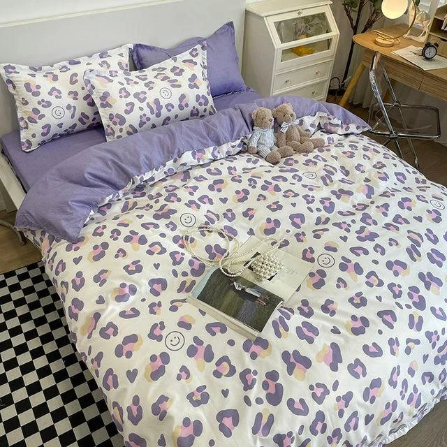 4PCS Duvet Cover ( 1 Duvet Cover + 1 Bedsheet + 2 Pillowcase) -  - #tag1#