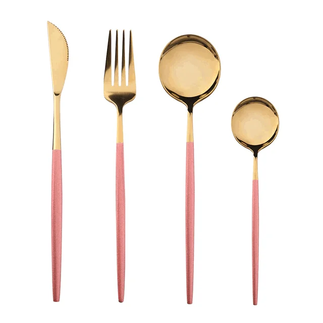 4Pcs Two-Tone Cutlery Set -