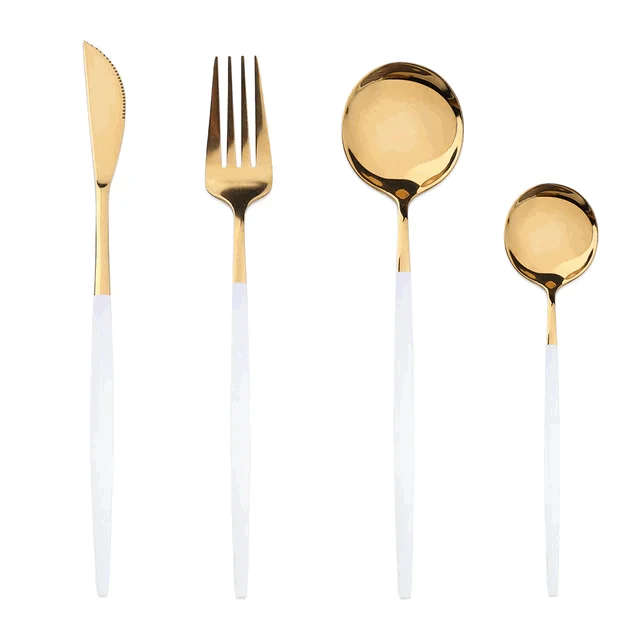 4Pcs Two-Tone Cutlery Set -