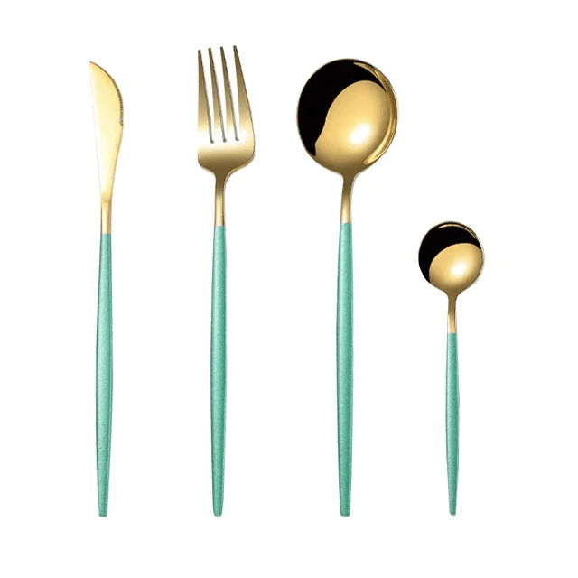 4Pcs Two-Tone Cutlery Set -