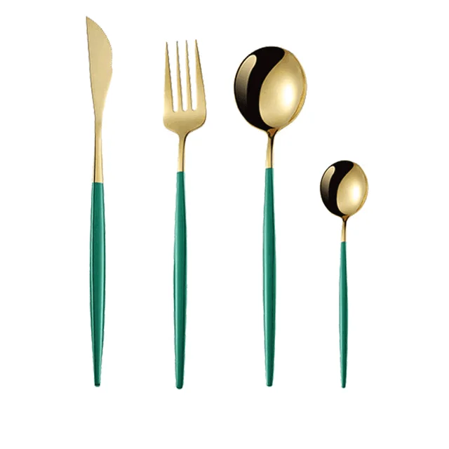 4Pcs Two-Tone Cutlery Set -