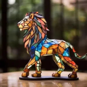 Wildlife Art with Base Wild Animal Desktop Decorations