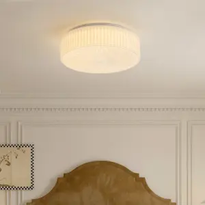 Homeko Art Glass Flush Mount Ceiling Light